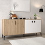 Hanah Home Neva 4003 Consola Roble zafiro y blanco
